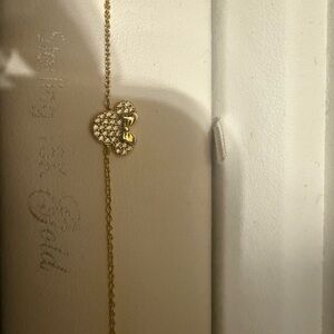 Disney Gold Bracelet with Crystal Accents